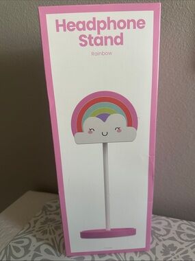 Rainbow Cloud Headphone Stand - Pink Accent NWT